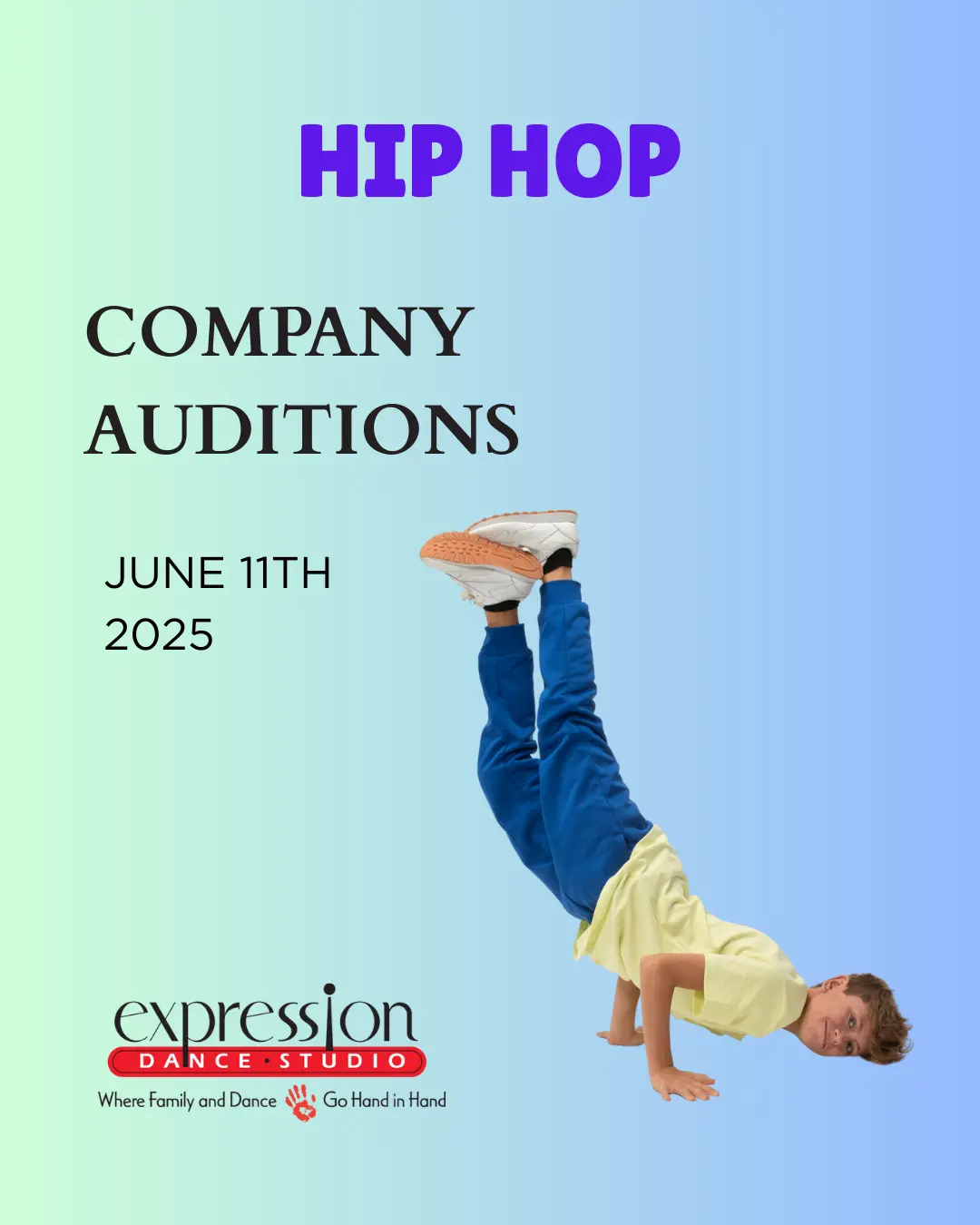 Hip Hop Company Audition Flyer