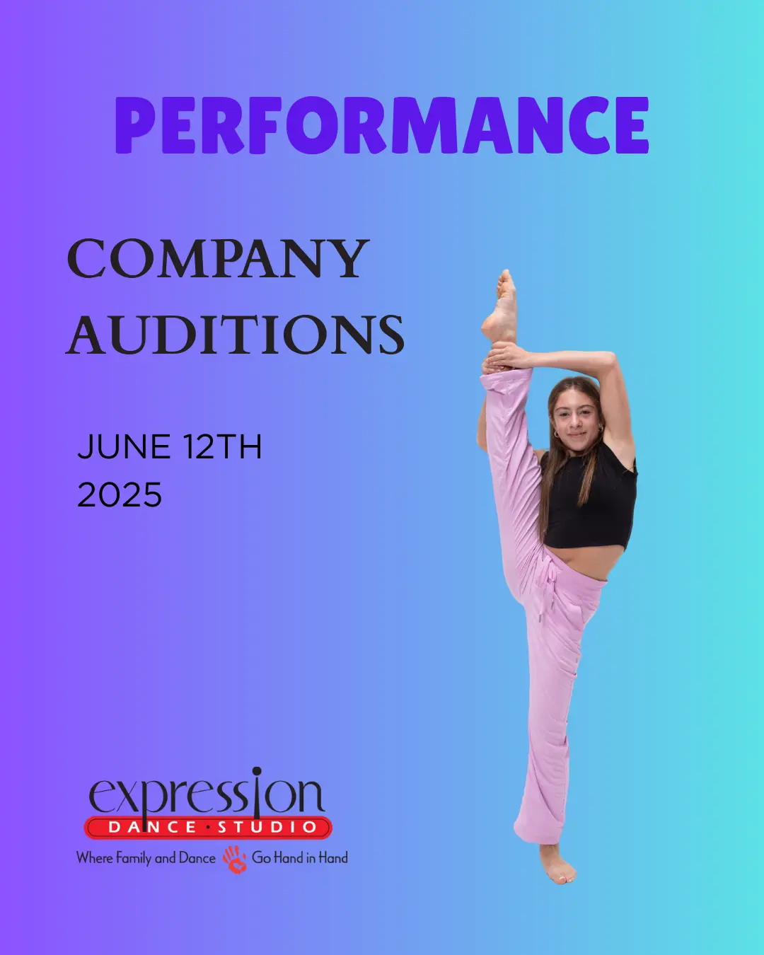 Performance Company Audition Flyer