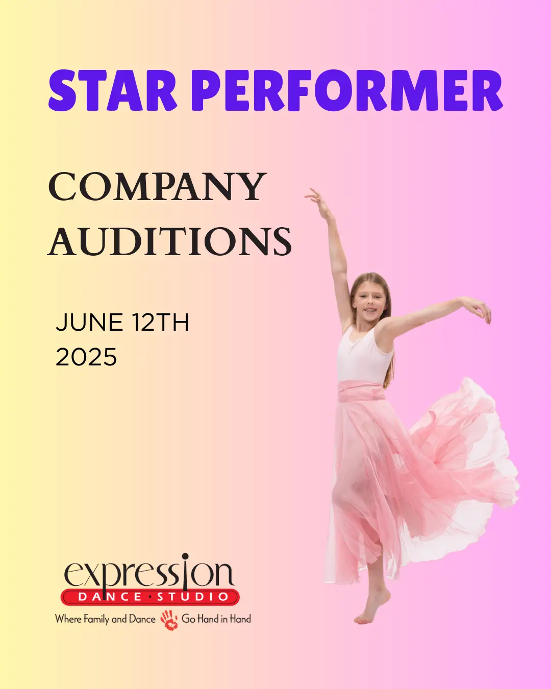 Star Performer Company Audition Flyer
